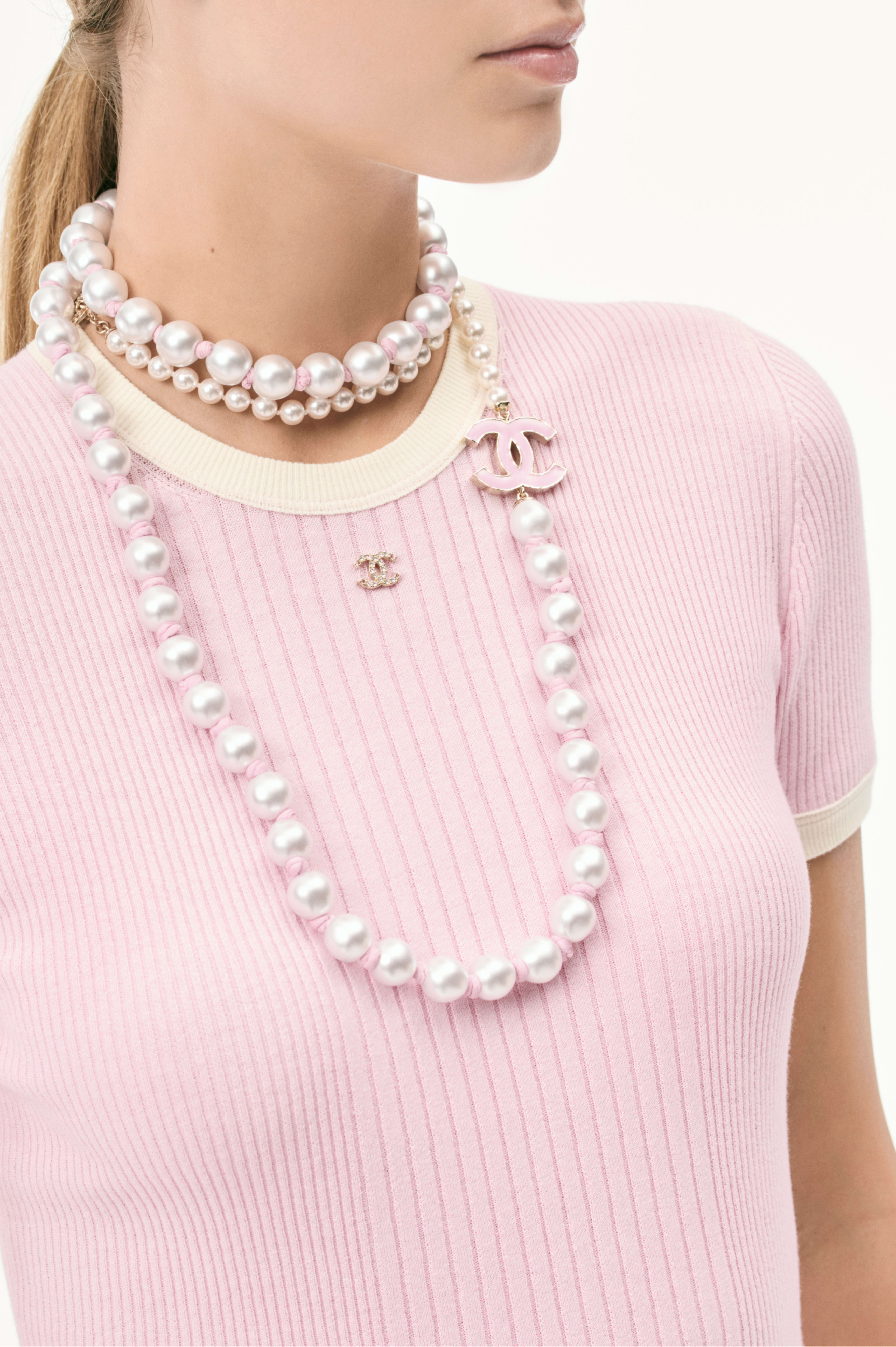 T-Shirt - Light Pink & White - Cotton - Other view